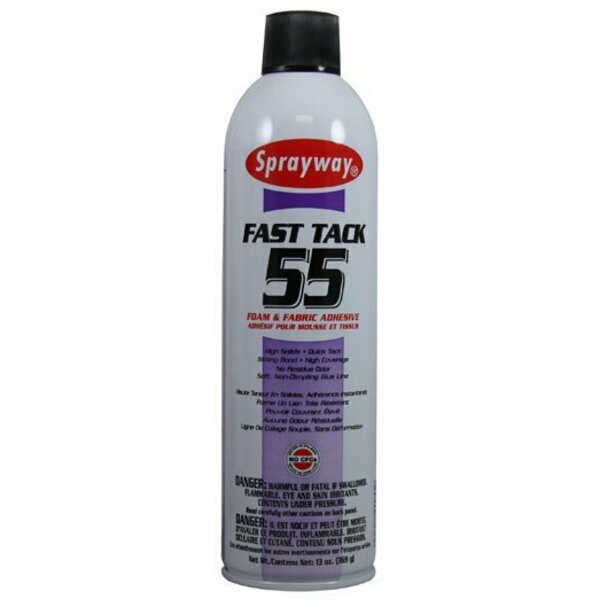 Sprayway Fast Tack 55 Foam and Fabric Adhesive, 20oz, 12PK SW055
